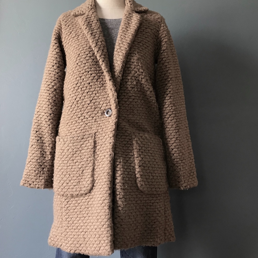 Obey Coat Button Closure Front Pockets